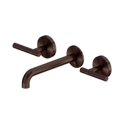 Mecca Lever Wall Basin/Bath Set 185mm Spout Rome Bronze