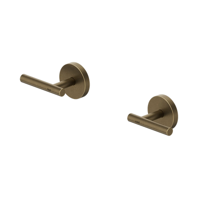Nero Mecca Lever Wall Top Assemblies Tumbled Antique Brass