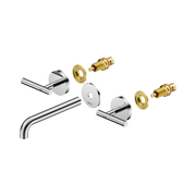 Mecca Lever Wall Basin/Bath Set 185mm Spout Trim Kit Only Chrome