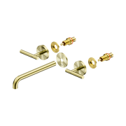 Mecca Lever Wall Basin/Bath Set 220mm Spout Trim Kit Only Brushed Gold
