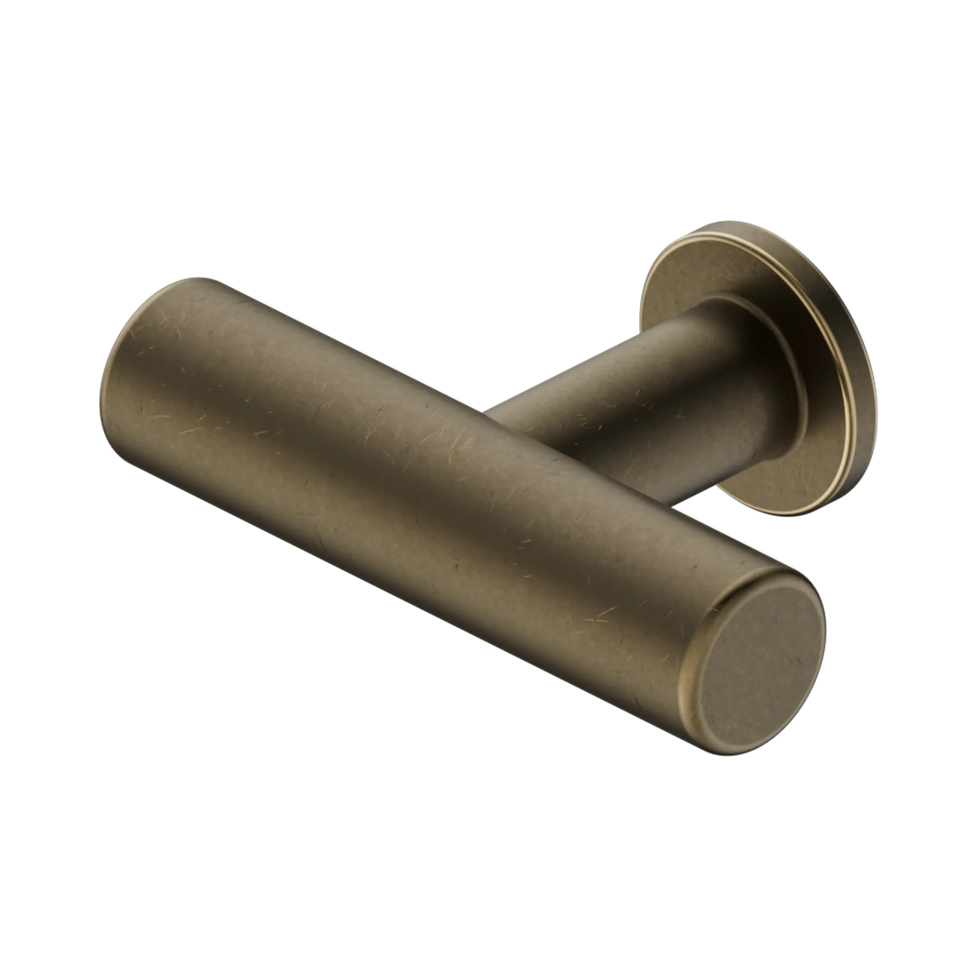 Nero Mecca T-Pull Handle Tumbled Antique Brass