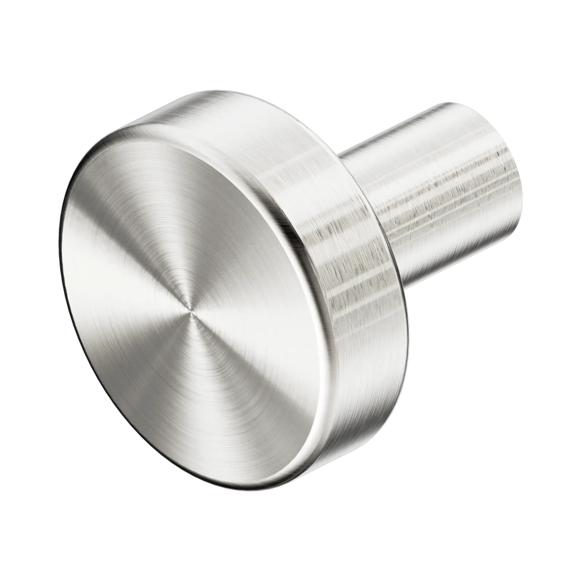 Nero Mecca Cabinet Knob 26mm Brushed Nickel