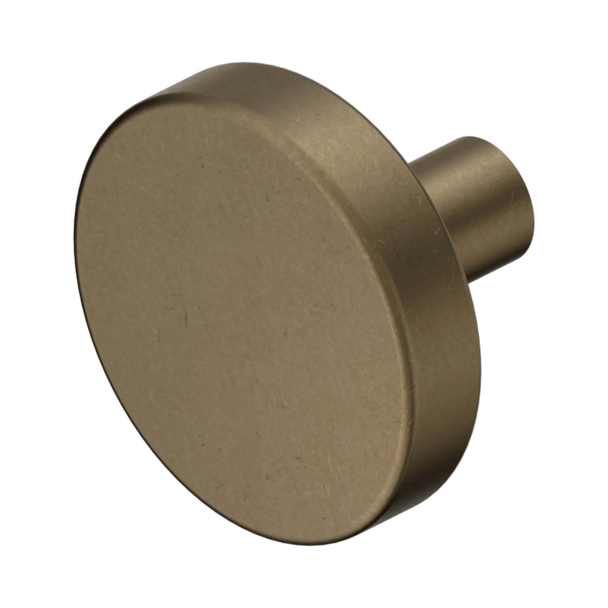 Nero Mecca Cabinet Knob – Ø36 Tumbled Antique Brass