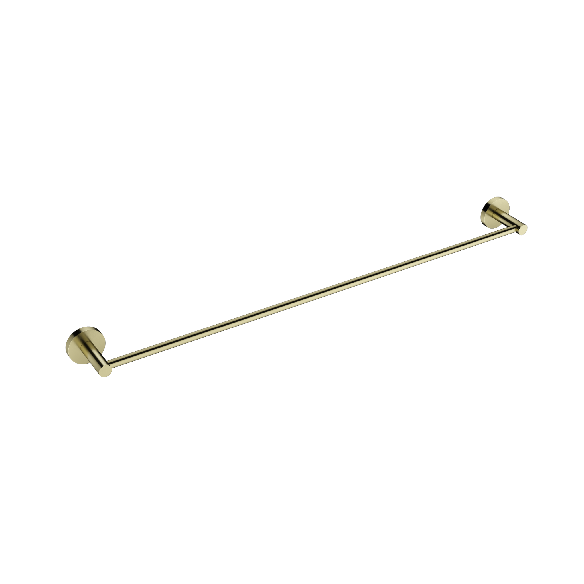 Mimi Single Towel Rail 600mm Brushed Brass