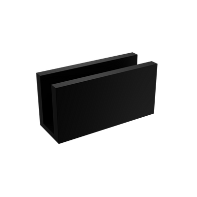 Mimi Cove Glass Fixing U Bracket Matte Black