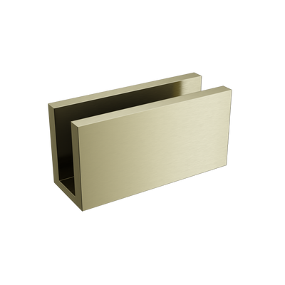 Mimi Cove Glass Fixing U Bracket Brushed Brass