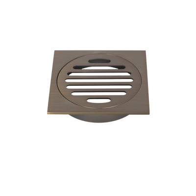 Mimi Cove Floor Waste 100mm Antique Brass