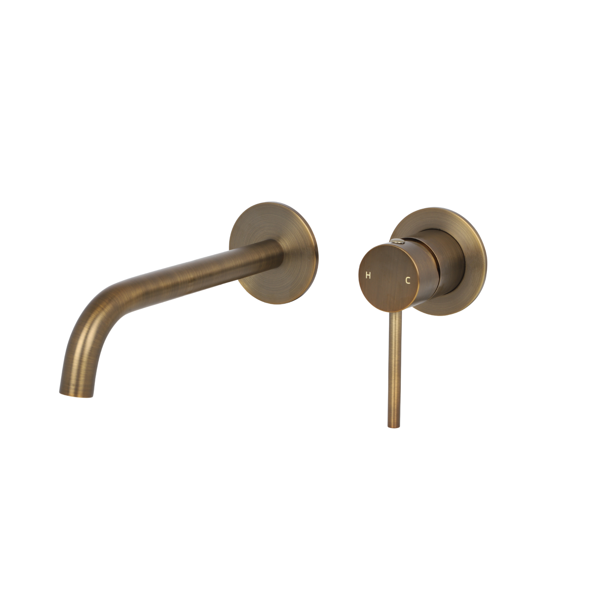 Mimi Wall Mounted Basin Mixer Set 180mm Antique Brass