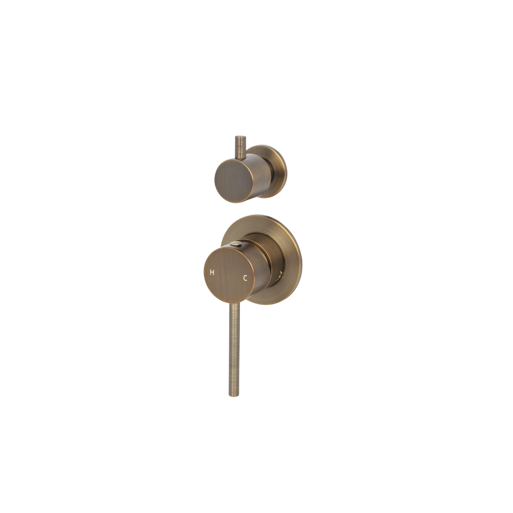 Mimi Single Lever Shower Mixer Diverter Antique Brass