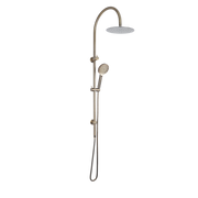 Mimi Cove Twin Gooseneck Rail Shower Antique Brass