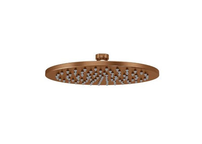 Meir Round Shower Rose 200mm Lustre Bronze