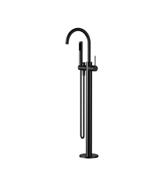 Modern National Star Mini Freestanding Bath Mixer With Hand Shower