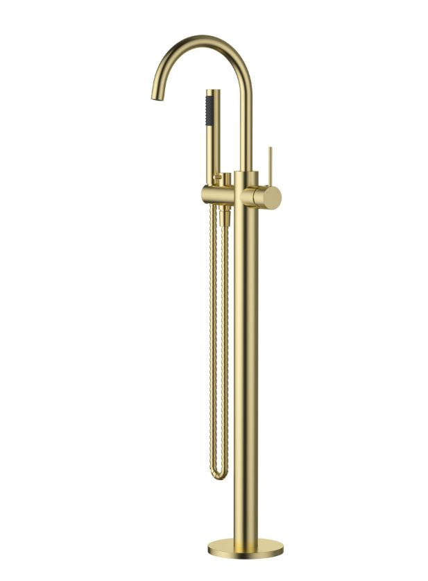 Modern National Star Mini Freestanding Bath Mixer With Hand Shower