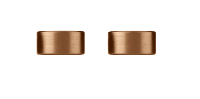 Meir Circular Wall Taps Lustre Bronze