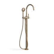 Faucet Strommen Bremont Floor Bath Mixer Curve With 90Rnd Handshower