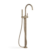 Faucet Strommen Bremont Floor Bath Mixer Curve With Micro Handshower