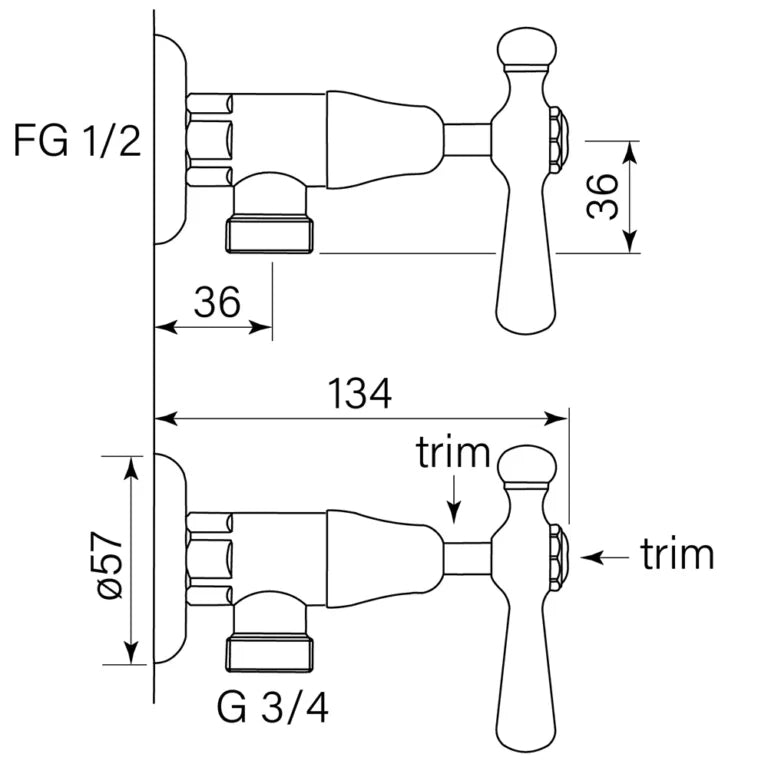 Faucet Strommen Cascade Laundry Tap Lever