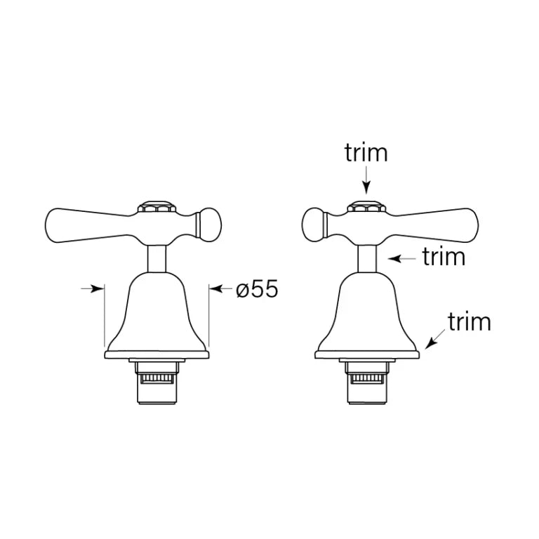 Faucet Strommen Cascade Hob Tap PR CD Lever
