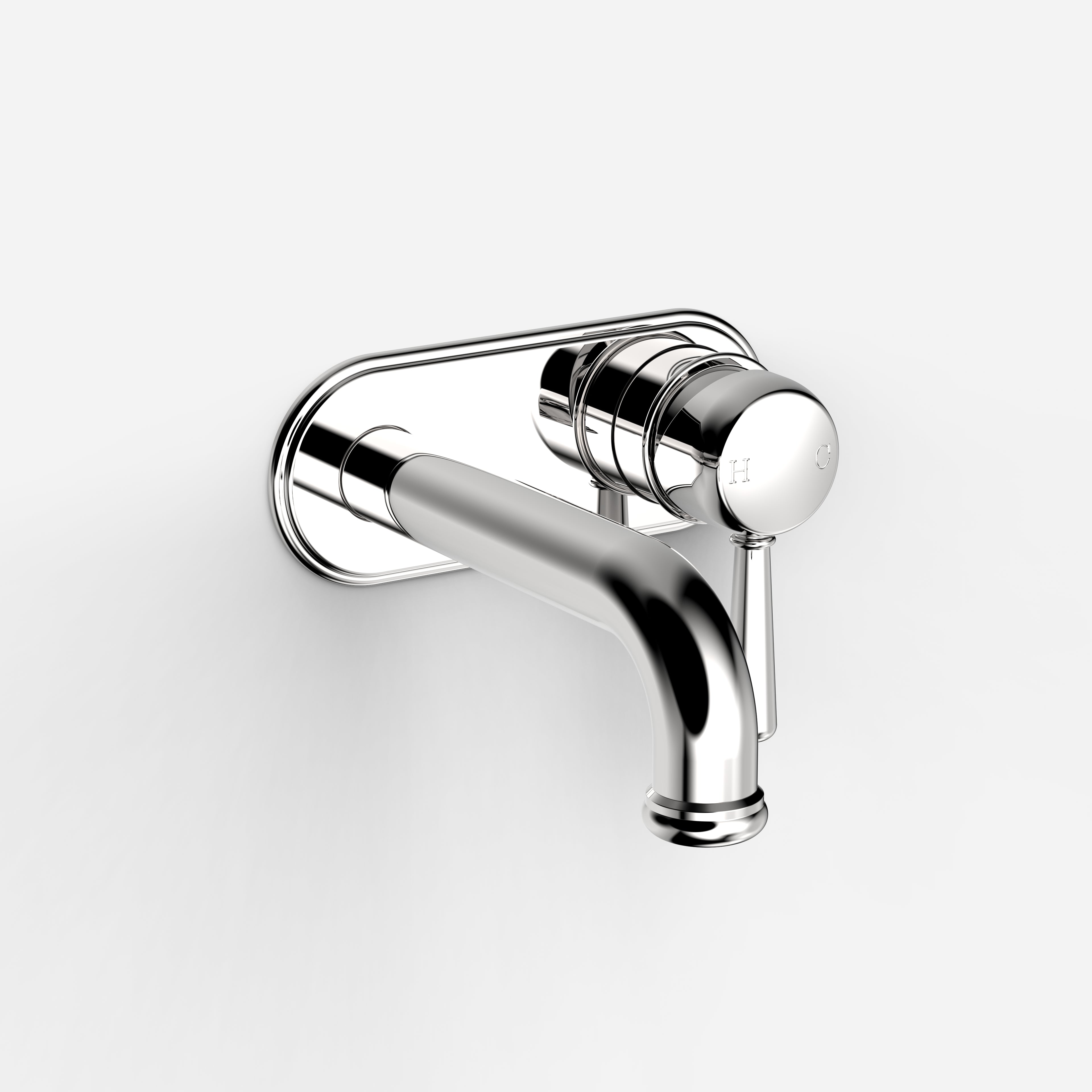 Faucet Strommen Cascade Back Plate Bath Mixer 150