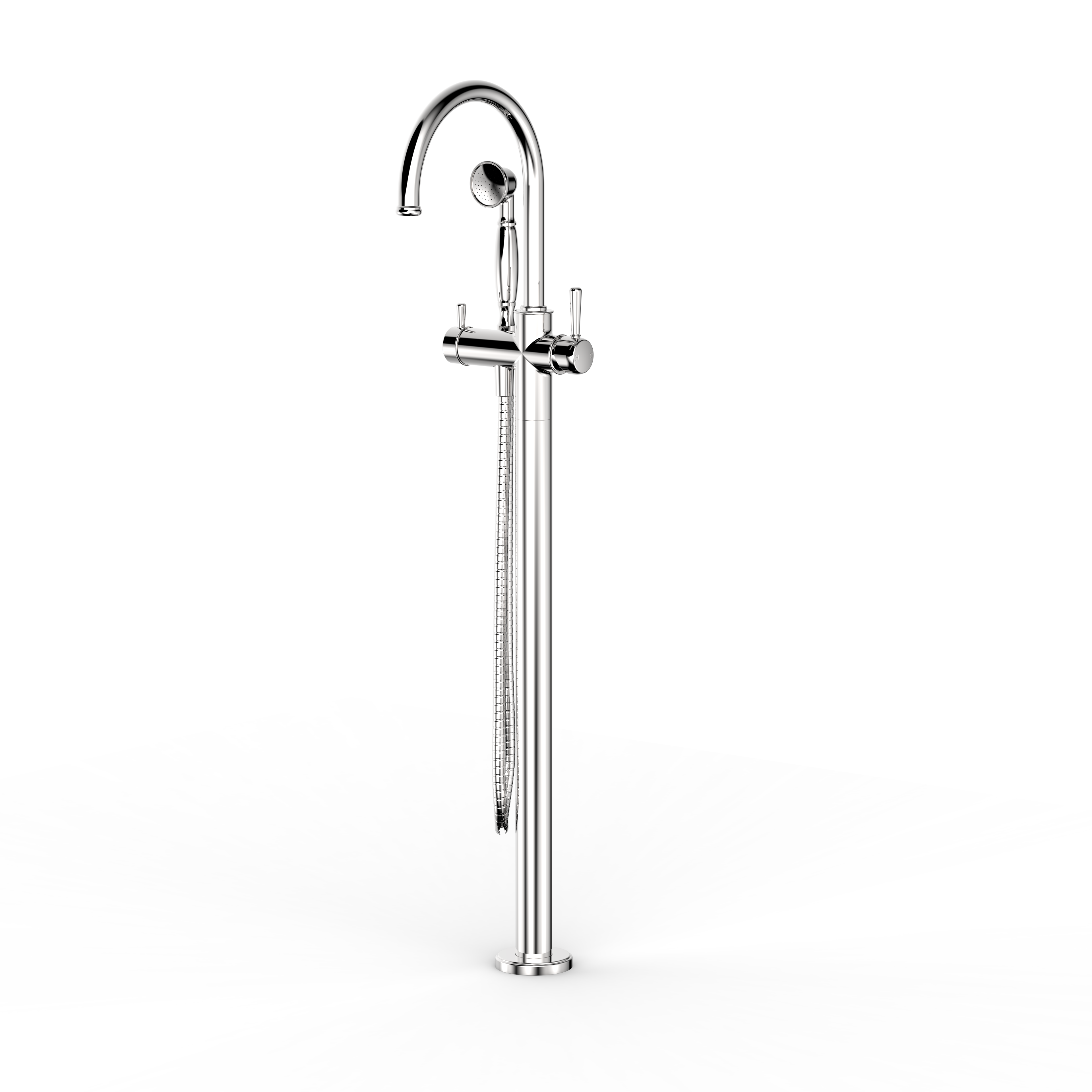 Faucet Strommen Cascade Floor Bath Mixer with Handshower