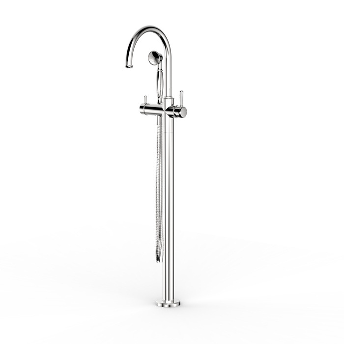 Faucet Strommen Cascade Floor Bath Mixer with Handshower