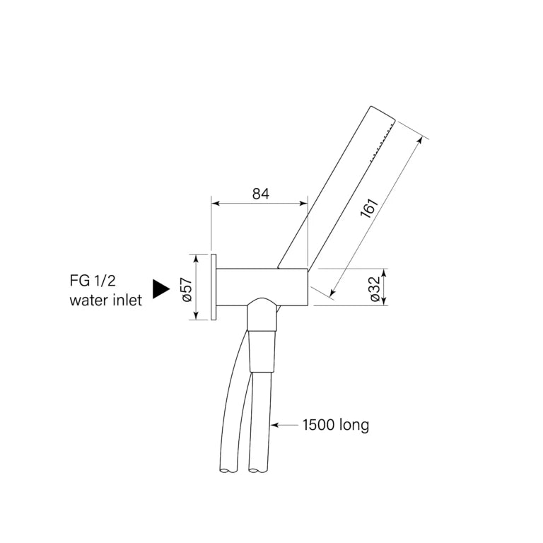 Faucet Strommen Bremont Hand Shower on Adjustable Hook, Micro