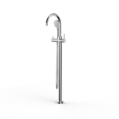 Faucet Strommen Pegasi Floor Bath Mixer Curve W Handshower