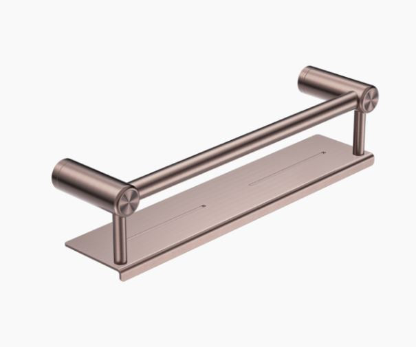 Nero Mecca Care 25mm Grab Rail With Shelf 300mm