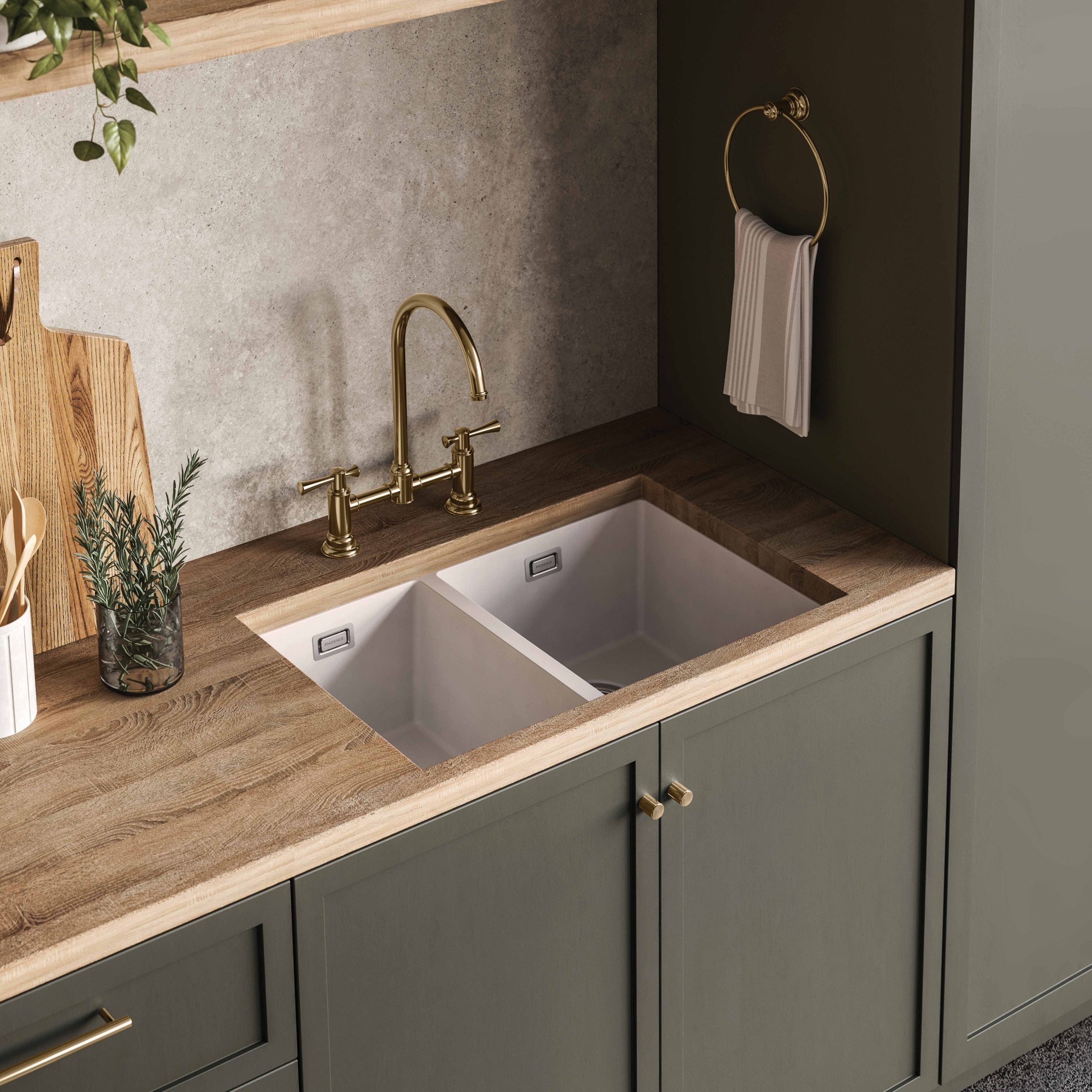 Cromford Exposed Sink Set