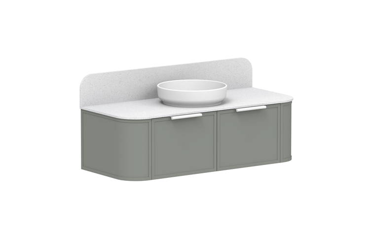 ADP Flo Wall Hung Vanity 12mm Durasein Benchtop