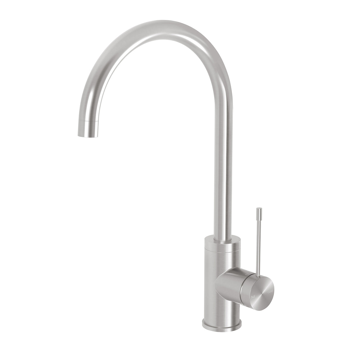 Vivid Slimline SS 316 Sink Mixer 200mm Gooseneck – Lead Free - Stainless Steel