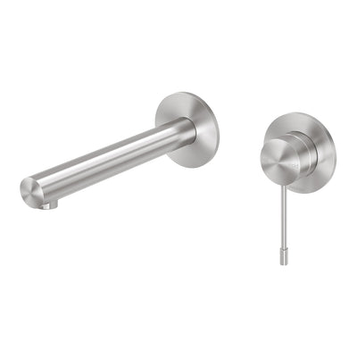 Phoenix Vivid Slimline SS 316 Wall Basin / Bath Mixer Set 180mm - Stainless Steel