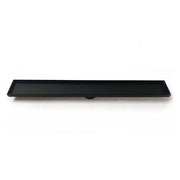 Linear Tile Insert Floor Grate (Matt Black) 100mm x 600mm (74mm Outlet)