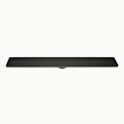 Linear Tile Insert Floor Grate (Matt Black) 100mm x 900mm (74mm Outlet)