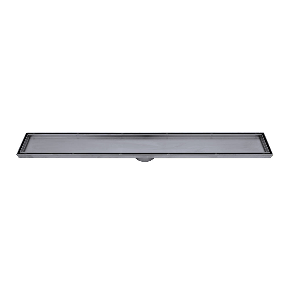 Linear Tile Insert Floor Grate (Gun Metal Grey) 100mm x 900mm (74mm Outlet)
