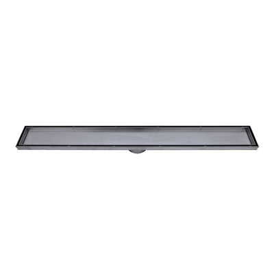 Radiant Linear Tile Insert Floor Grate (Gun Metal Grey) 100mm x 900mm (74mm Outlet)