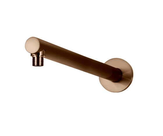 Meir Round Wall Shower Arm 400mm Lustre Bronze