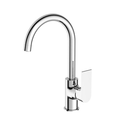 Nero Bianca Kitchen Mixer Gooseneck - Chrome