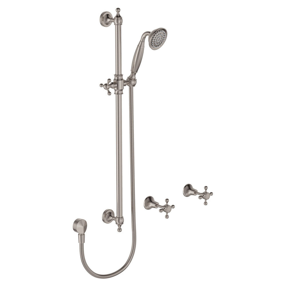 Fienza Lillian Rail Shower Set Brushed Nickel