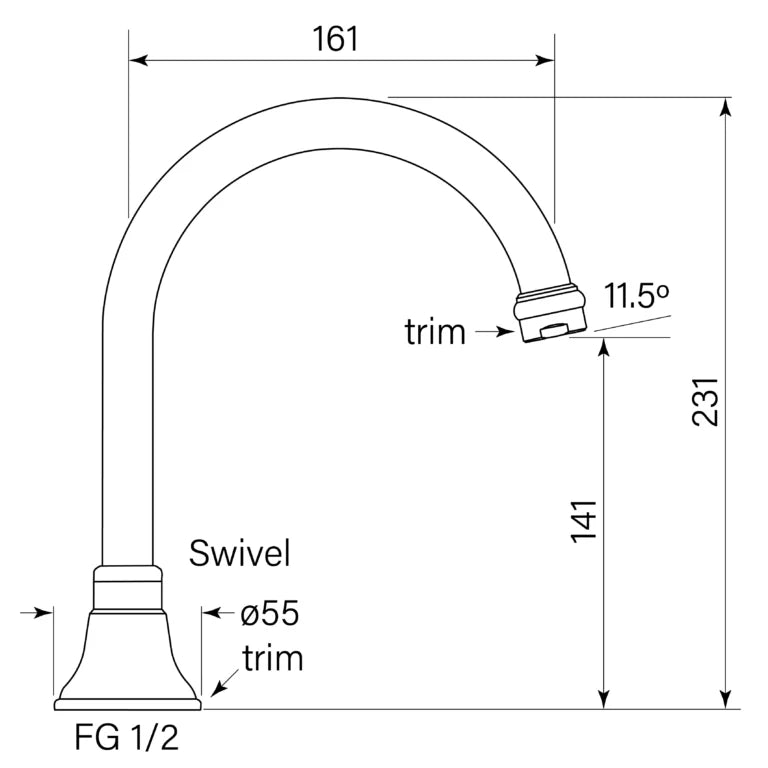 Faucet Strommen Cascade Sink Outlet Hob