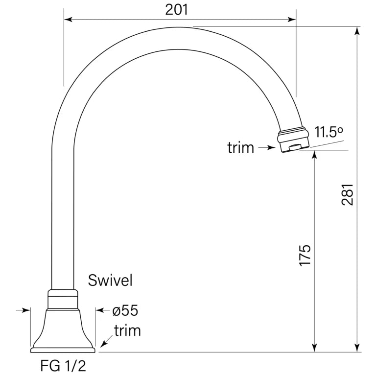 Faucet Strommen Cascade Spa Outlet Hob