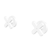 Fienza Kaya Cross Wall Taps, Matte White