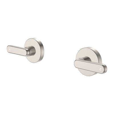 Fienza Kaya Lever Wall Taps, Brushed Nickel