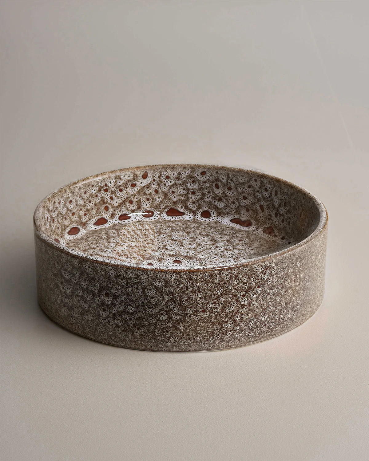 Clay 350 Ceramic Above Counter Basin - White Ochre
