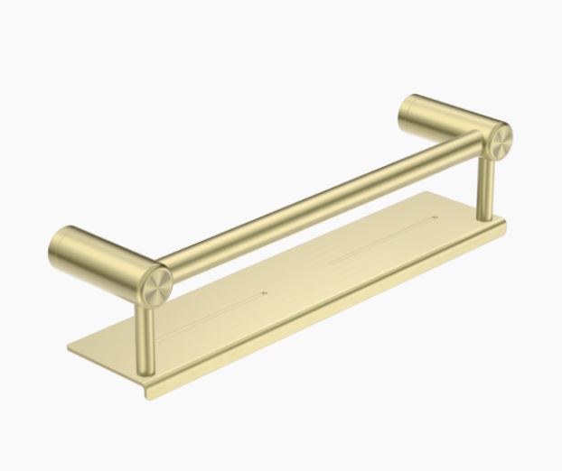 Nero Mecca Care 25mm Grab Rail With Shelf 450mm