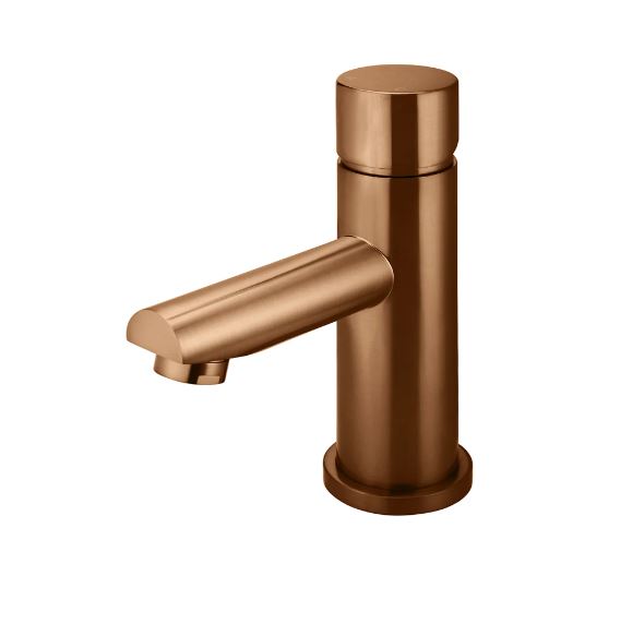 Meir Round Pinless Basin Mixer Lustre Bronze