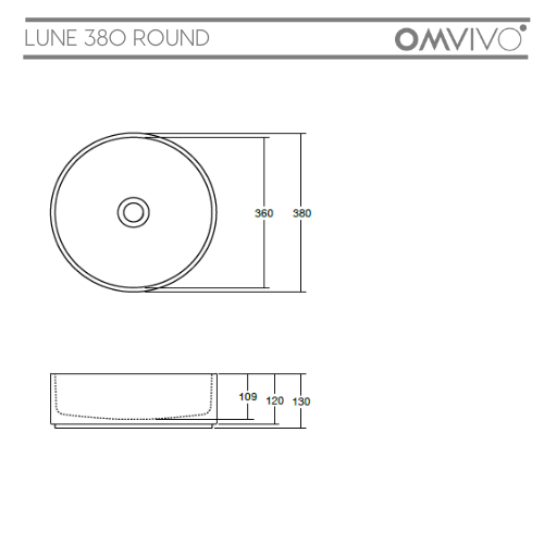 Omvivo Lune 380 ROUND