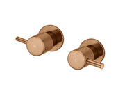 Meir Round Quarter Turn Wall Top Assemblies Lustre Bronze