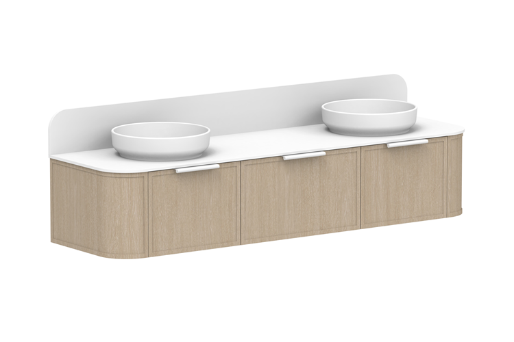 ADP Flo Wall Hung Vanity Cherry Pie Benchtop