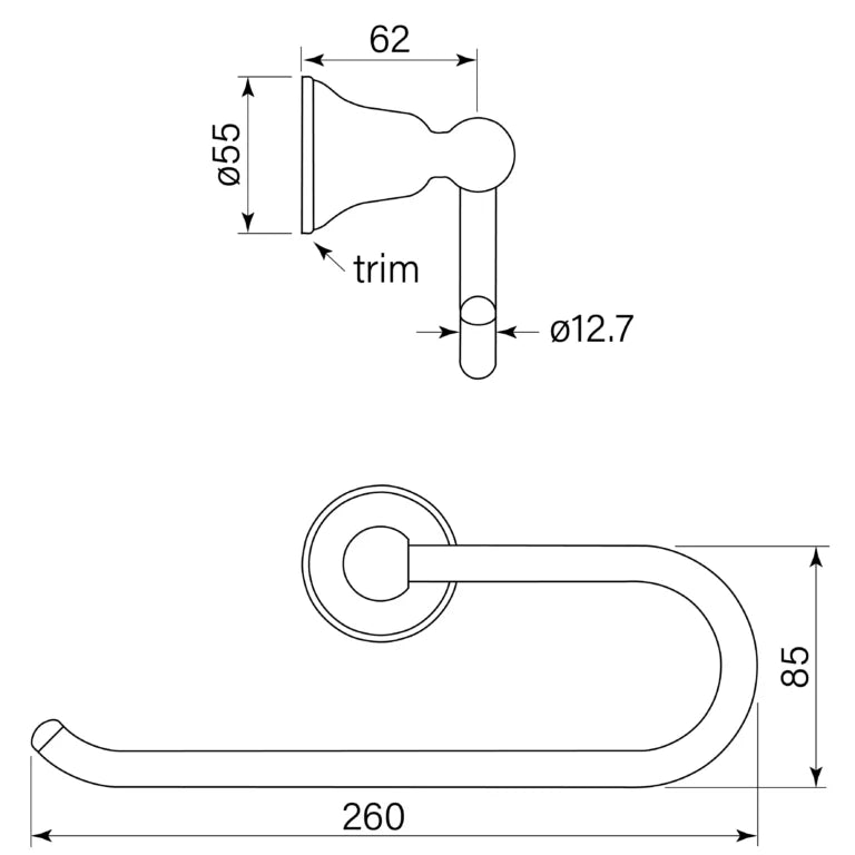 Faucet Strommen Cascade Guest Towel Holder